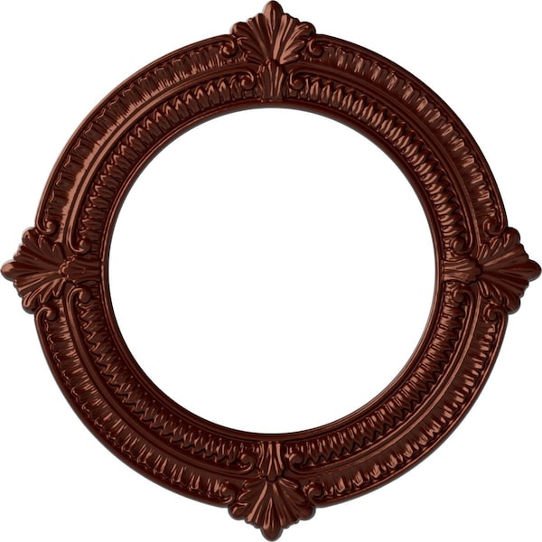 Ekena Millwork Benson Ceiling Medallion (Fits Canopies up to 8"), 13 1/8"OD x 8"ID x 5/8"P, Antique Copper CM13BNACS - main